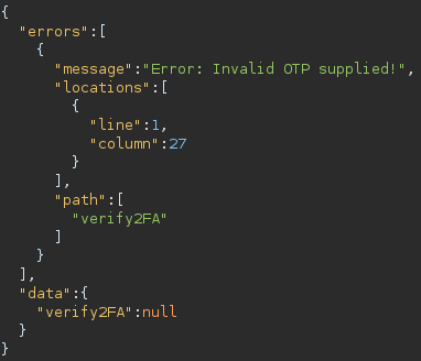 2fa bad response