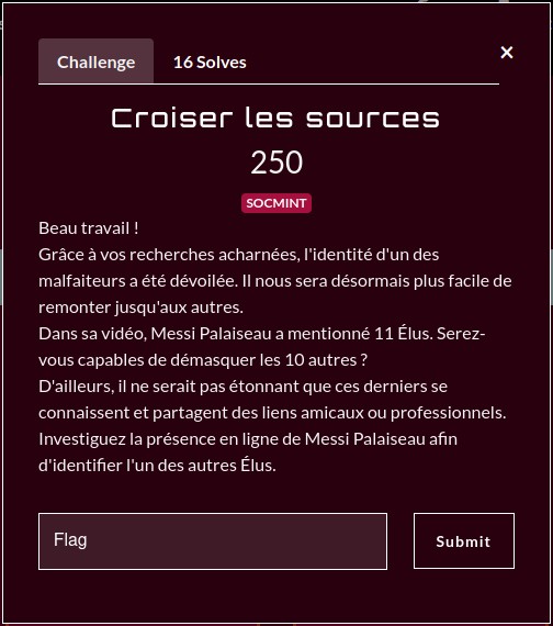 énnoncé croiser les sources