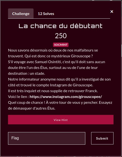 la chance du débutant